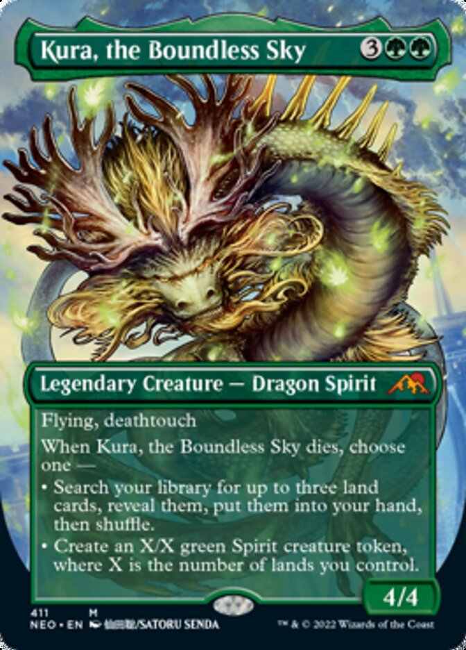 Kura, the Boundless Sky (Borderless Alternate Art) [Kamigawa: Neon Dynasty] | Gam3 Escape