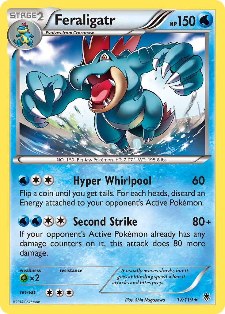 Feraligatr (17/119) (Theme Deck Exclusive) [XY: Phantom Forces] | Gam3 Escape
