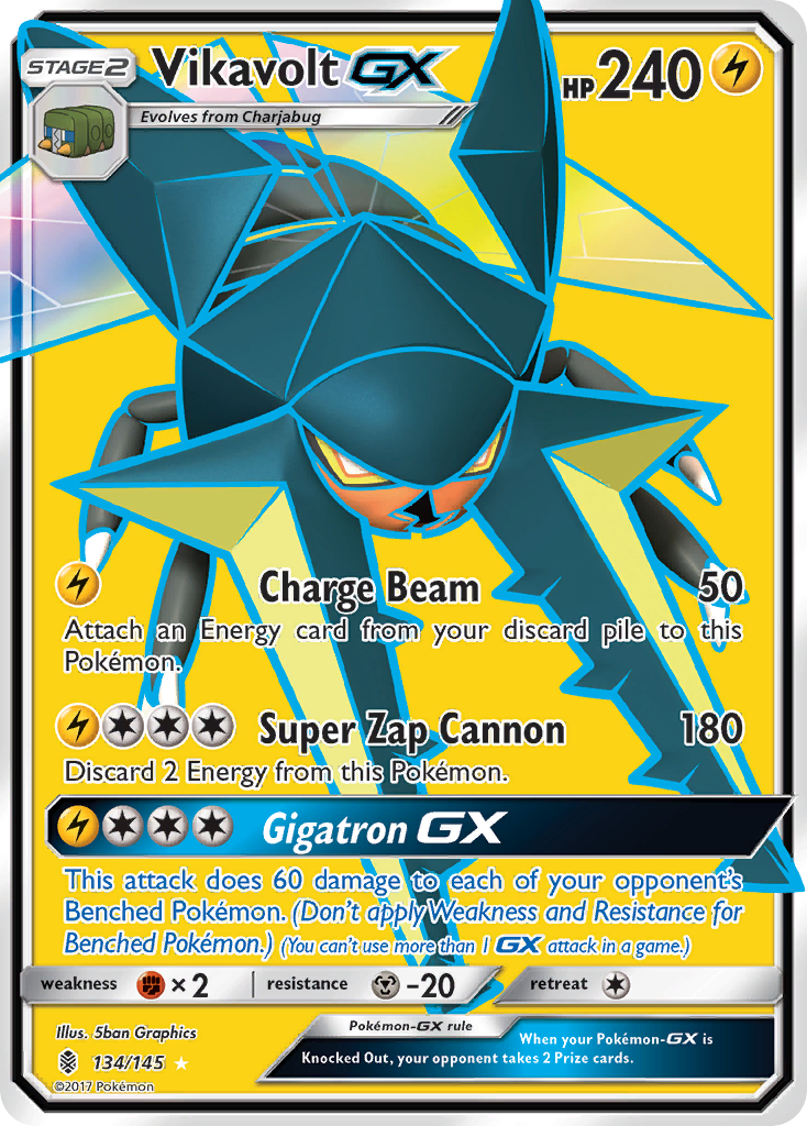 Vikavolt GX (134/145) [Sun & Moon: Guardians Rising] | Gam3 Escape