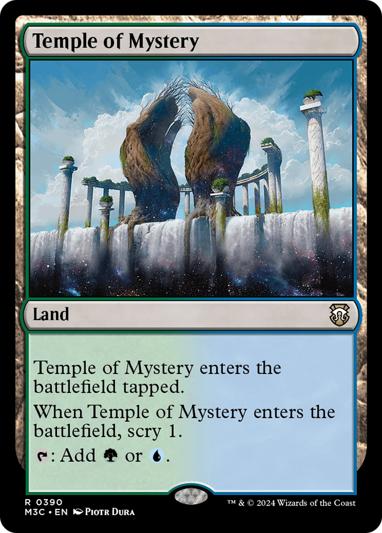 Temple of Mystery (Ripple Foil) [Modern Horizons 3 Commander] | Gam3 Escape