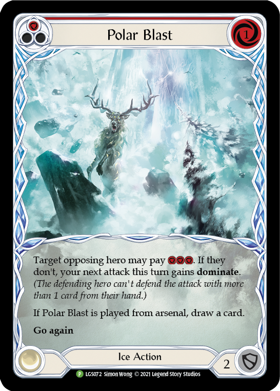 Polar Blast (Red) [LGS072] (Promo)  Rainbow Foil | Gam3 Escape