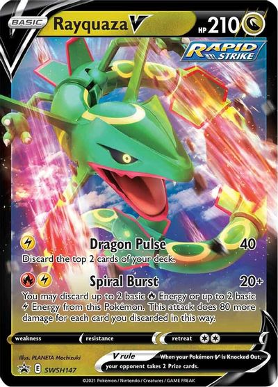 Rayquaza V (SWSH147) [Sword & Shield: Black Star Promos] | Gam3 Escape