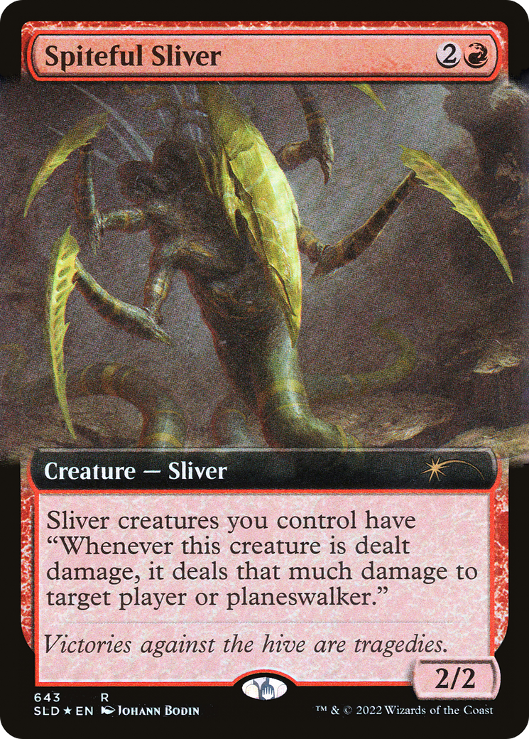 Spiteful Sliver (Extended Art) [Secret Lair Drop Promos] | Gam3 Escape