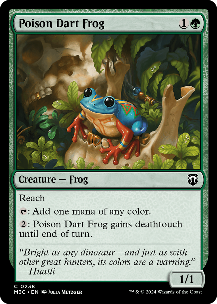 Poison Dart Frog (Ripple Foil) [Modern Horizons 3 Commander] | Gam3 Escape