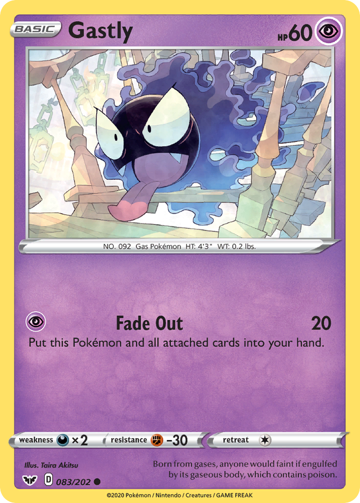 Gastly (083/202) [Sword & Shield: Base Set] | Gam3 Escape