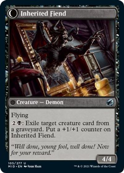 Heirloom Mirror // Inherited Fiend [Innistrad: Midnight Hunt] | Gam3 Escape