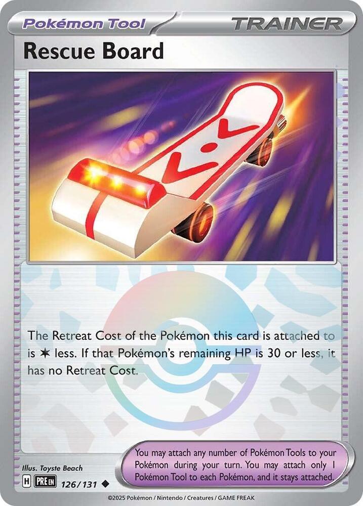 Rescue Board (126/131) (Poke Ball Pattern) [Scarlet & Violet: Prismatic Evolutions] | Gam3 Escape