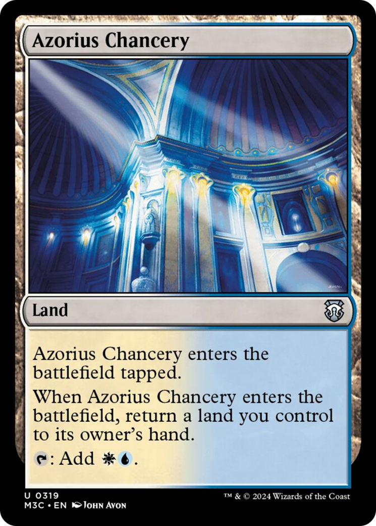 Azorius Chancery (Ripple Foil) [Modern Horizons 3 Commander] | Gam3 Escape