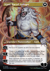 Ajani, Nacatl Pariah // Ajani, Nacatl Avenger (Borderless) (Textured Foil) [Modern Horizons 3] | Gam3 Escape