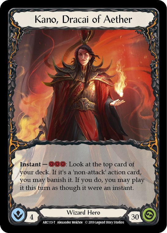 Kano, Dracai of Aether // Nebula Blade [ARC113 // ARC077] (Arcane Rising) | Gam3 Escape