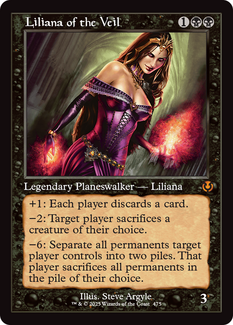 Liliana of the Veil (Retro Frame) [Innistrad Remastered] | Gam3 Escape