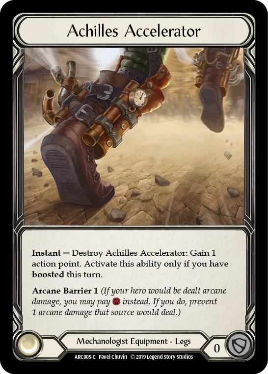 Achilles Accelerator [ARC005-C] (Arcane Rising)  1st Edition Normal | Gam3 Escape