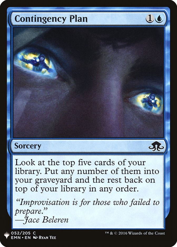 Contingency Plan [Mystery Booster] | Gam3 Escape