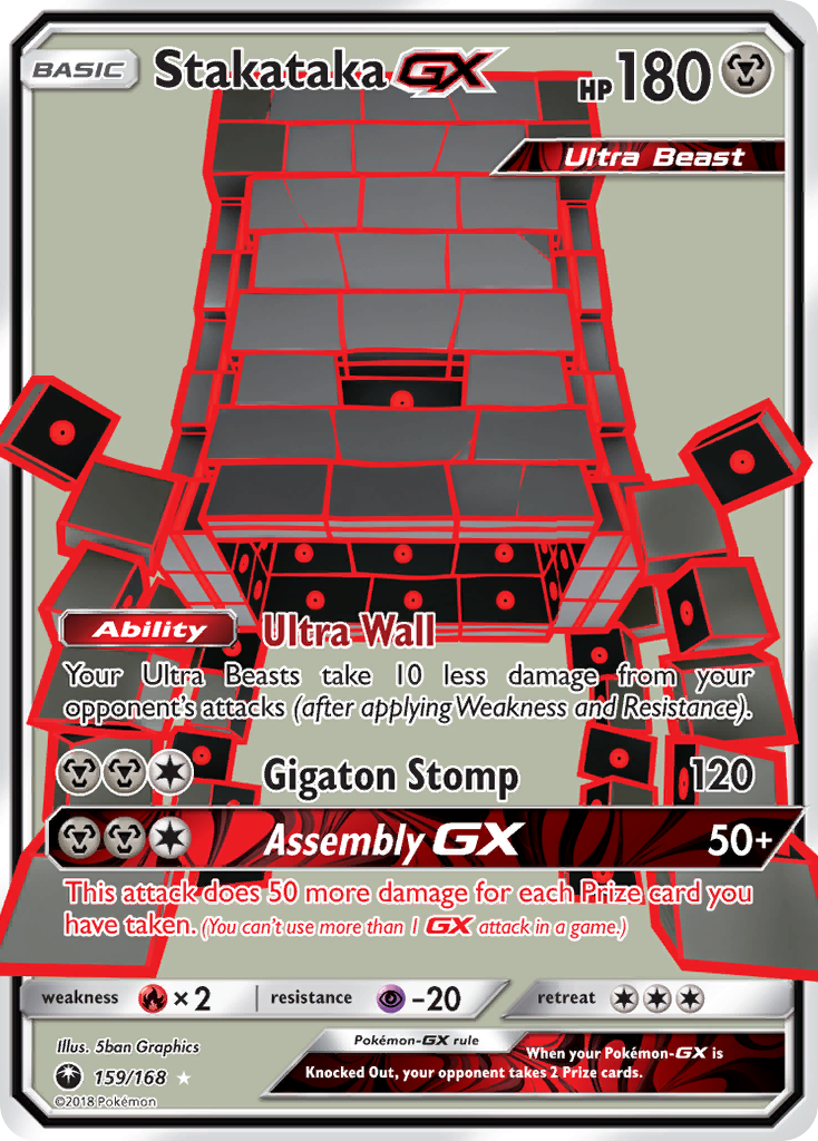 Stakataka GX (159/168) [Sun & Moon: Celestial Storm] | Gam3 Escape