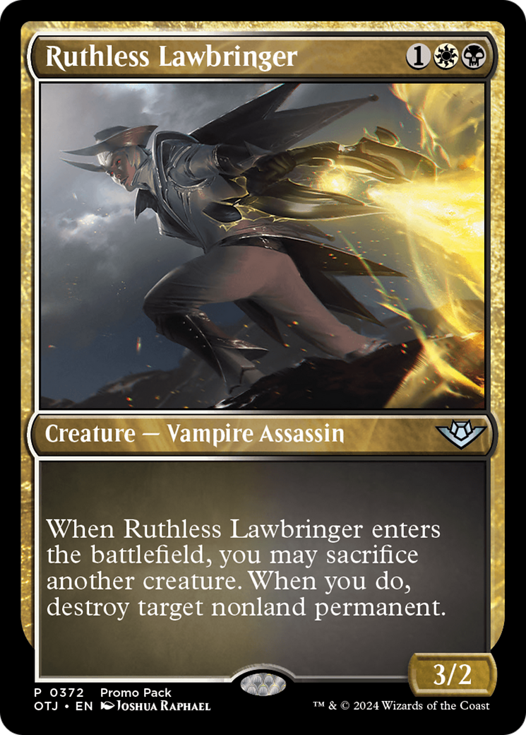 Ruthless Lawbringer (Promo Pack) [Outlaws of Thunder Junction Promos] | Gam3 Escape