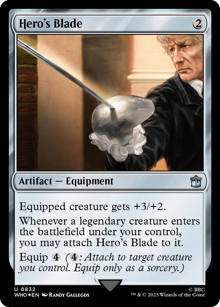 Hero's Blade (Surge Foil) [Doctor Who] | Gam3 Escape