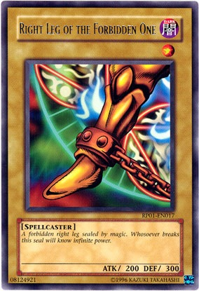 Right Leg of the Forbidden One [RP01-EN017] Rare | Gam3 Escape