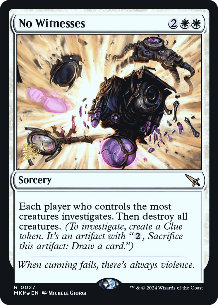 No Witnesses [Murders at Karlov Manor Prerelease Promos] | Gam3 Escape