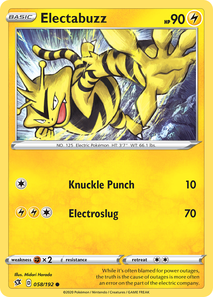 Electabuzz (058/192) [Sword & Shield: Rebel Clash] | Gam3 Escape