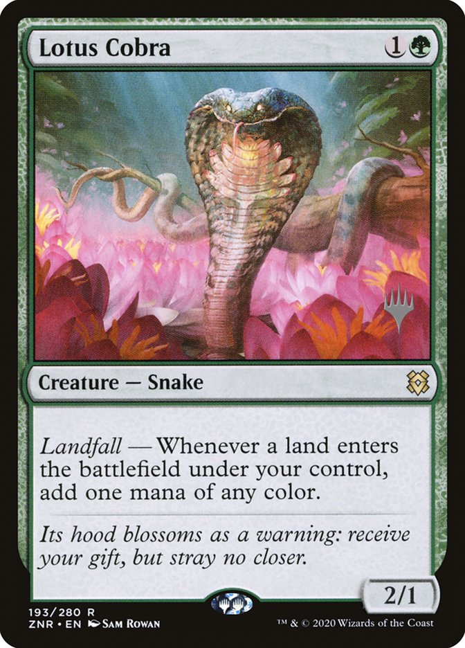 Lotus Cobra (Promo Pack) [Zendikar Rising Promos] | Gam3 Escape