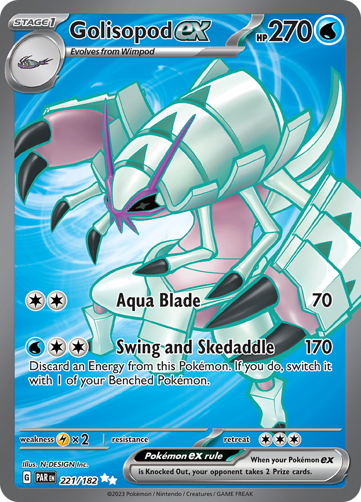 Golisopod ex (221/182) [Scarlet & Violet: Paradox Rift] | Gam3 Escape