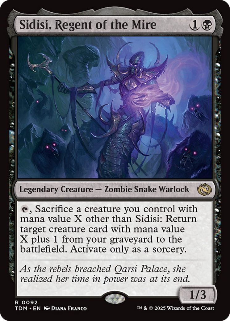 Sidisi, Regent of the Mire [Tarkir: Dragonstorm] | Gam3 Escape