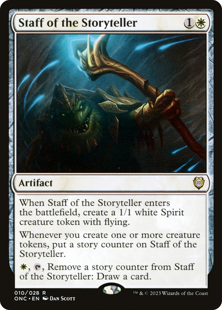 Staff of the Storyteller [Phyrexia: All Will Be One Commander] | Gam3 Escape