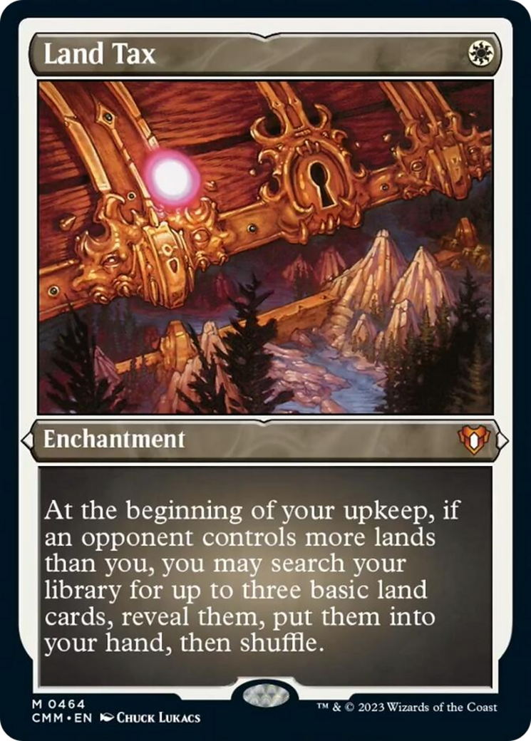 Land Tax (Foil Etched) [Commander Masters] | Gam3 Escape