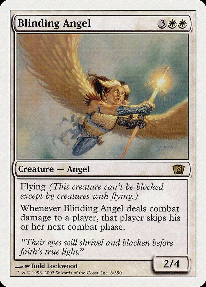 Blinding Angel (8th Edition) [Oversize Cards] | Gam3 Escape