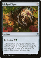 Golgari Signet [Phyrexia: All Will Be One Commander] | Gam3 Escape