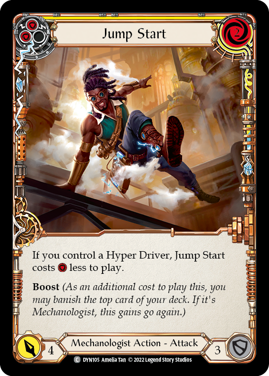 Jump Start (Yellow) [DYN105] (Dynasty)  Rainbow Foil | Gam3 Escape