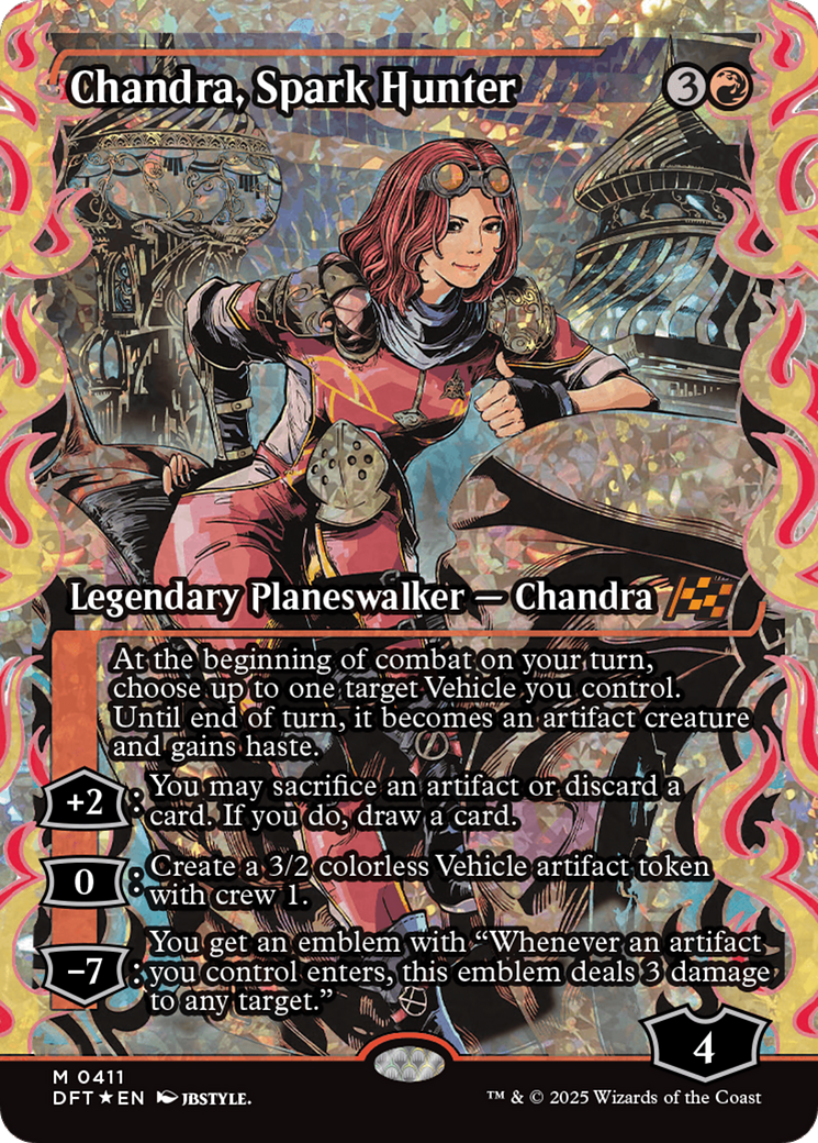 Chandra, Spark Hunter (Showcase) (Fracture Foil) [Aetherdrift] | Gam3 Escape