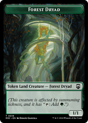 Forest Dryad // Boar Double-Sided Token [Modern Horizons 3 Commander Tokens] | Gam3 Escape