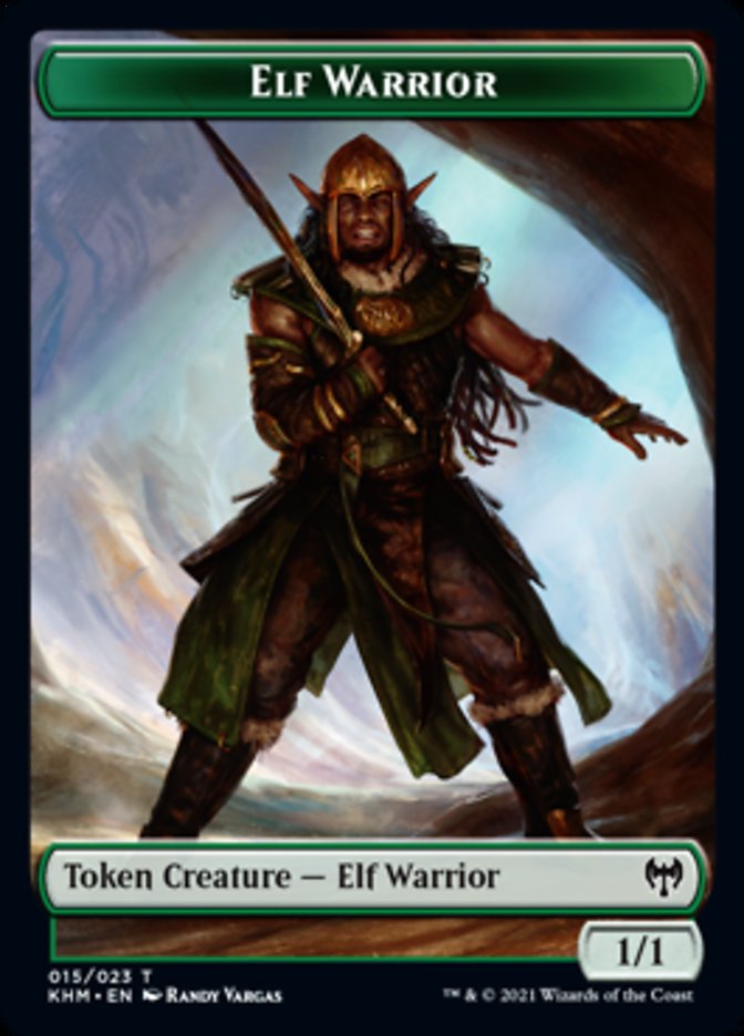 Elf Warrior Token [Kaldheim Tokens] | Gam3 Escape