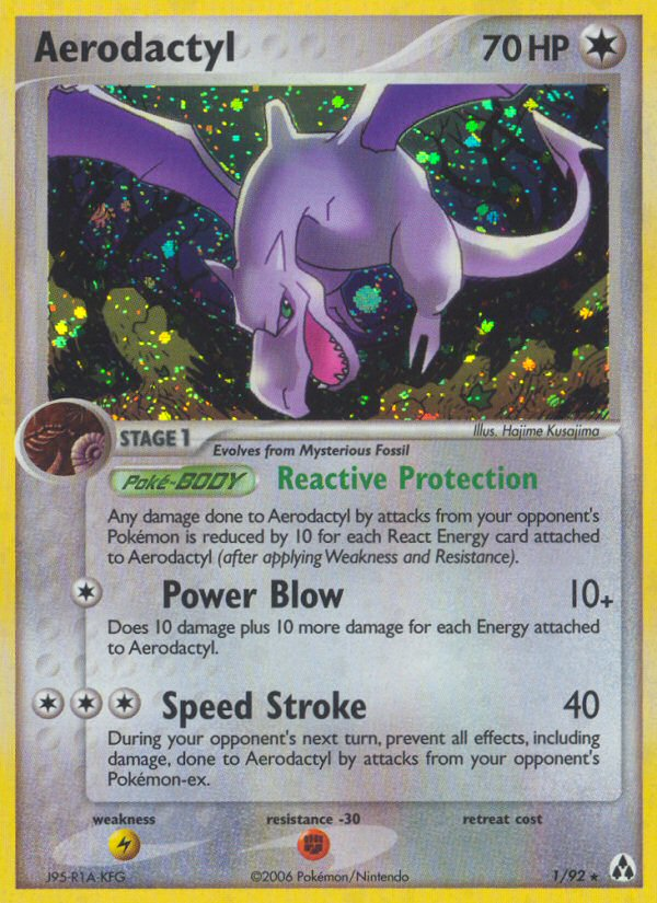 Aerodactyl (1/92) [EX: Legend Maker] | Gam3 Escape