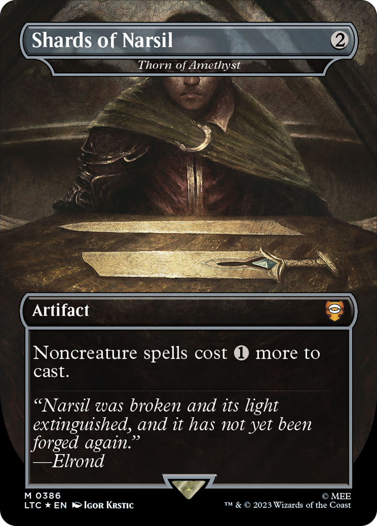 Shards of Narsil - Thorn of Amethyst (Surge Foil Realms and Relics) [The Lord of the Rings: Tales of Middle-Earth Commander] | Gam3 Escape