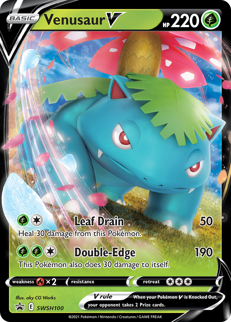 Venusaur V (SWSH100) [Sword & Shield: Black Star Promos] | Gam3 Escape