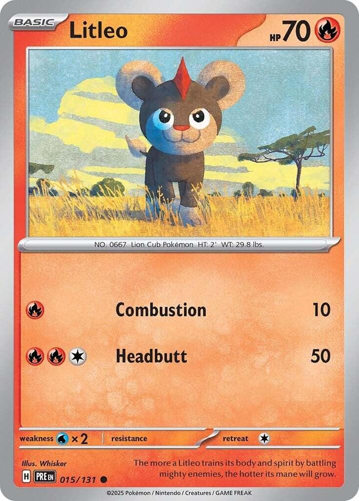 Litleo (015/131) [Scarlet & Violet: Prismatic Evolutions] | Gam3 Escape