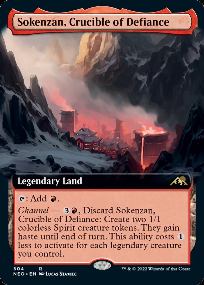 Sokenzan, Crucible of Defiance (Extended Art) [Kamigawa: Neon Dynasty] | Gam3 Escape