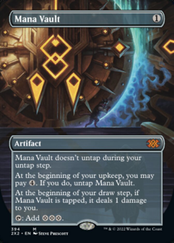 Mana Vault (Borderless Alternate Art) [Double Masters 2022] | Gam3 Escape