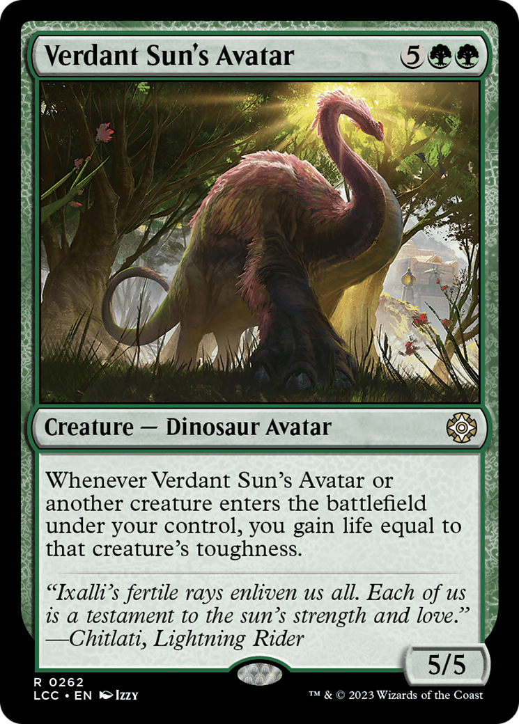 Verdant Sun's Avatar [The Lost Caverns of Ixalan Commander] | Gam3 Escape