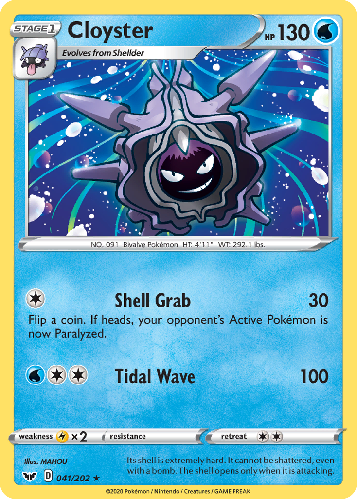 Cloyster (041/202) [Sword & Shield: Base Set] | Gam3 Escape