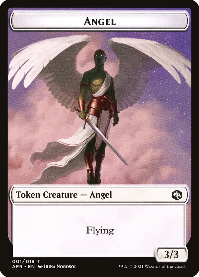 Angel // Dog Illusion Double-Sided Token [Dungeons & Dragons: Adventures in the Forgotten Realms Tokens] | Gam3 Escape