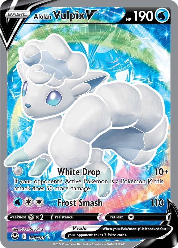 Alolan Vulpix V (173/195) [Sword & Shield: Silver Tempest] | Gam3 Escape