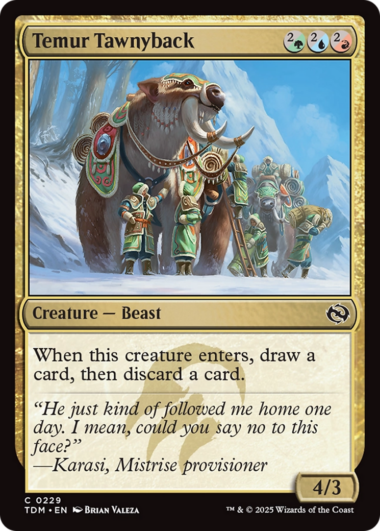 Temur Tawnyback [Tarkir: Dragonstorm] | Gam3 Escape