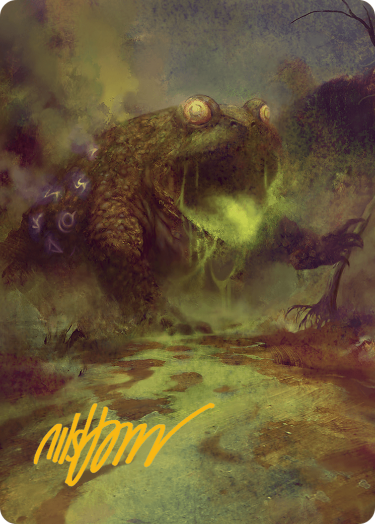 The Gitrog Monster Art Card (Gold-Stamped Signature) [Bloomburrow Art Series] | Gam3 Escape