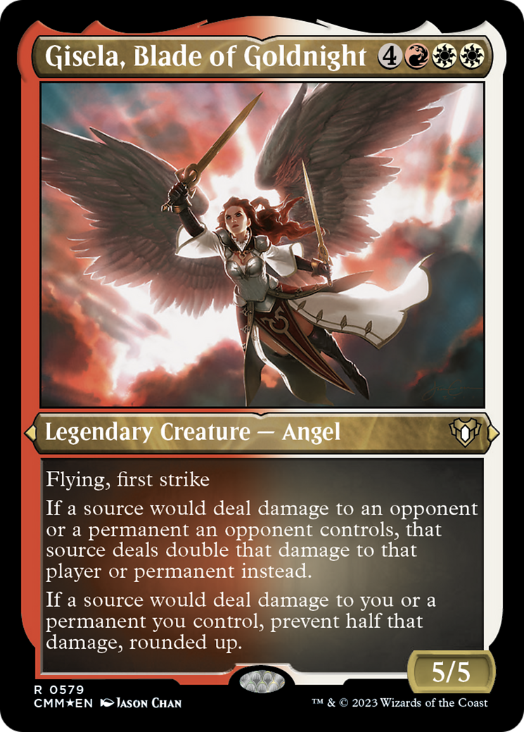 Gisela, Blade of Goldnight (Foil Etched) [Commander Masters] | Gam3 Escape