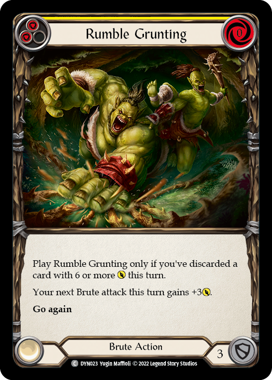 Rumble Grunting (Yellow) [DYN023] (Dynasty) | Gam3 Escape
