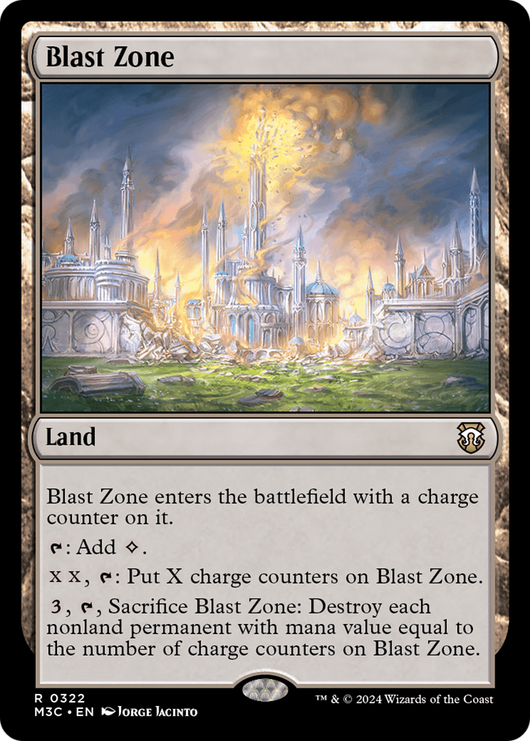 Blast Zone (Ripple Foil) [Modern Horizons 3 Commander] | Gam3 Escape