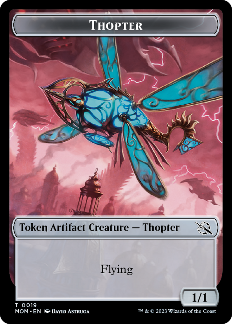 Elemental (9) // Thopter Double-Sided Token [March of the Machine Tokens] | Gam3 Escape